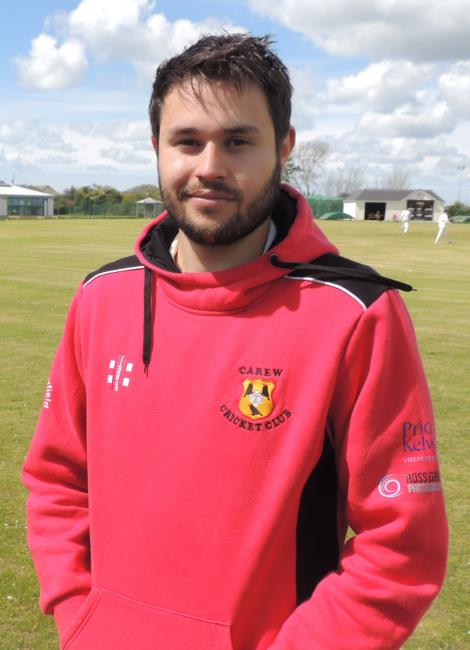 James Hinchliffe - vital runs and wickets for Carew James Hinchliffe - vital runs and wickets for Carew